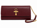 Ankh Clutch – Deep Burgundy