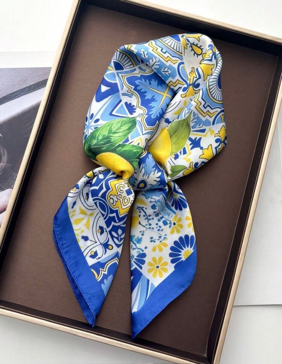 Blue Floral Mosaic