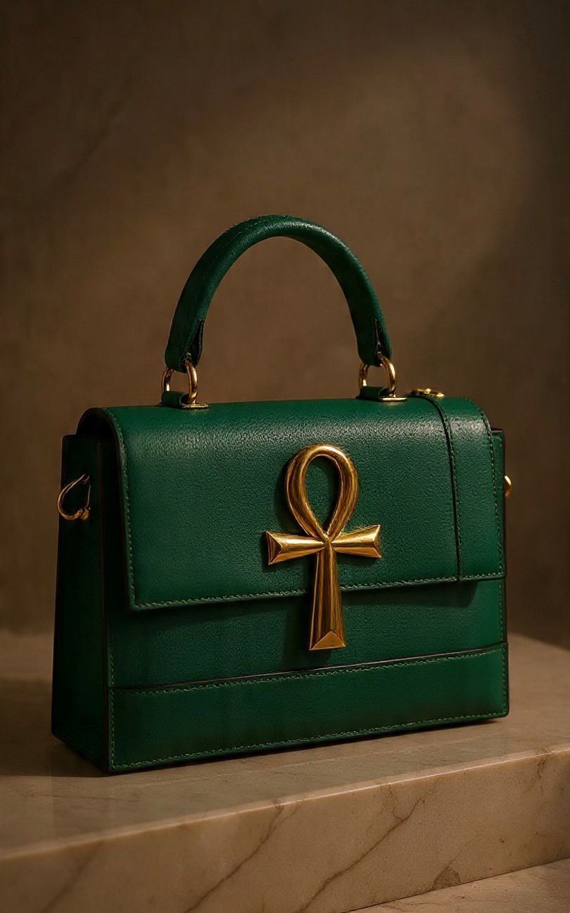 Emerald Ankh Handbag