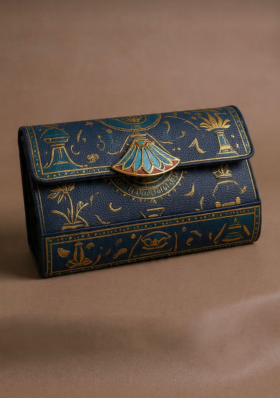 Temple Engraved Clutch